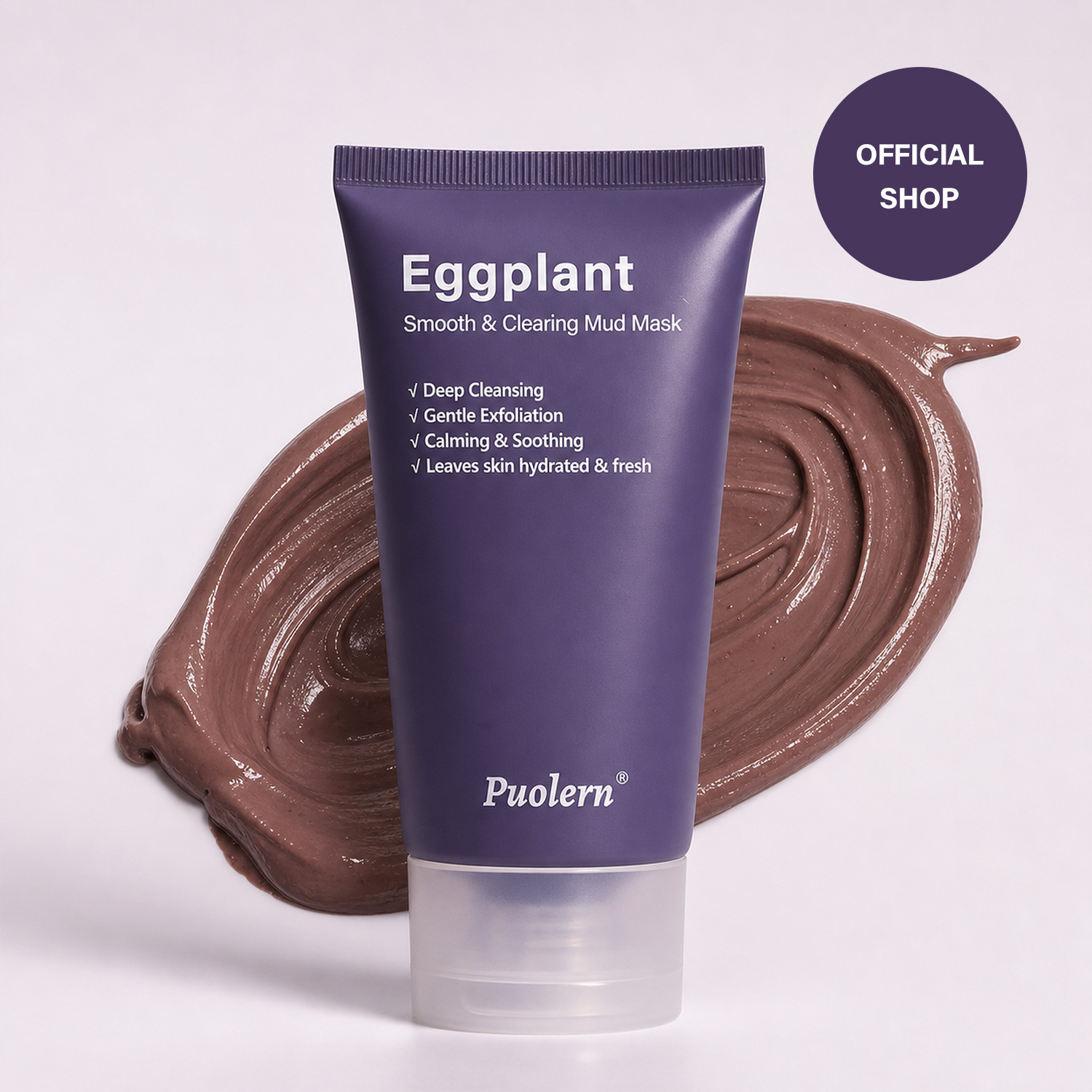 Eggplant Smooth & Clearing Mud Mask 80g / 2.82 oz